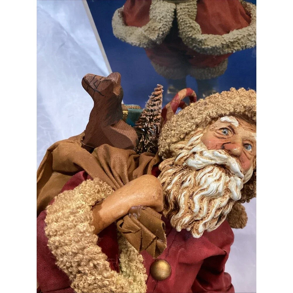 Kurt Adler Santa's World Paper Mache Santa Table Piece 10